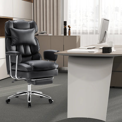 Executive - Ergonomic PU Leather Office Chair with Footrest