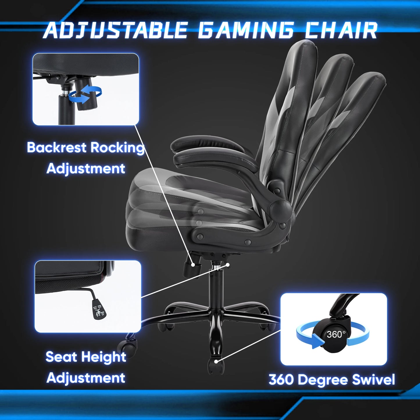 Apex Series - Ergonomic PU Leather Gaming & Office Chair