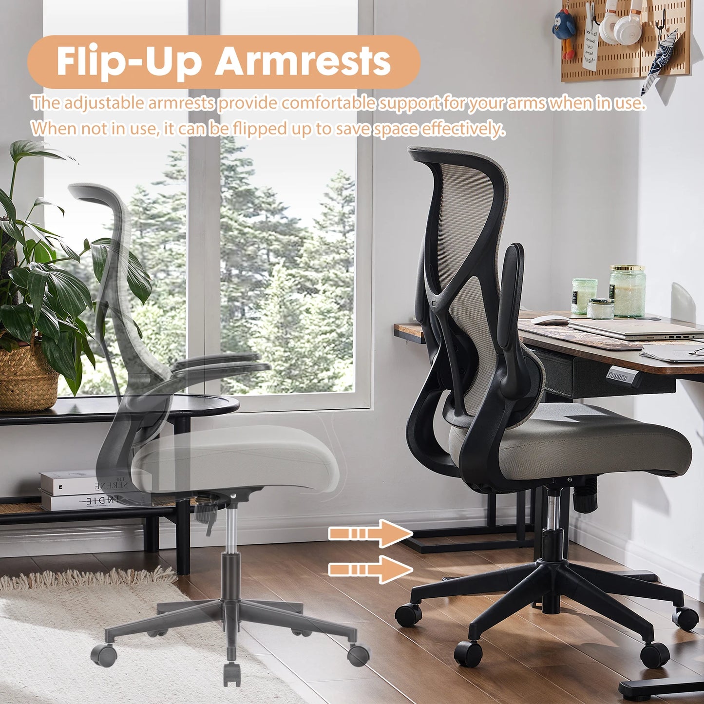 Ergonomic Mesh Office Chair - High Back Swivel Desk Chair